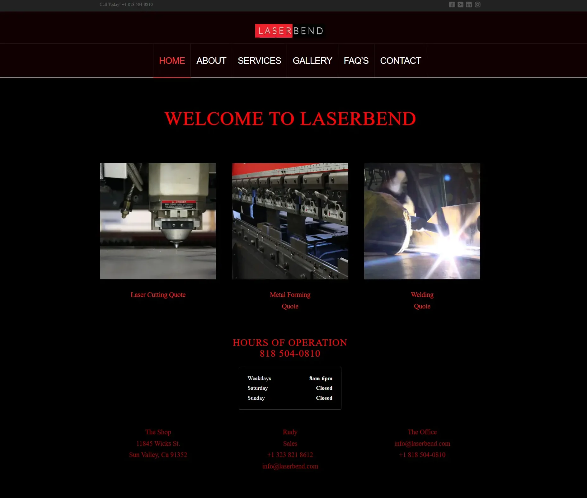 Old laserBend website e1775555728504
