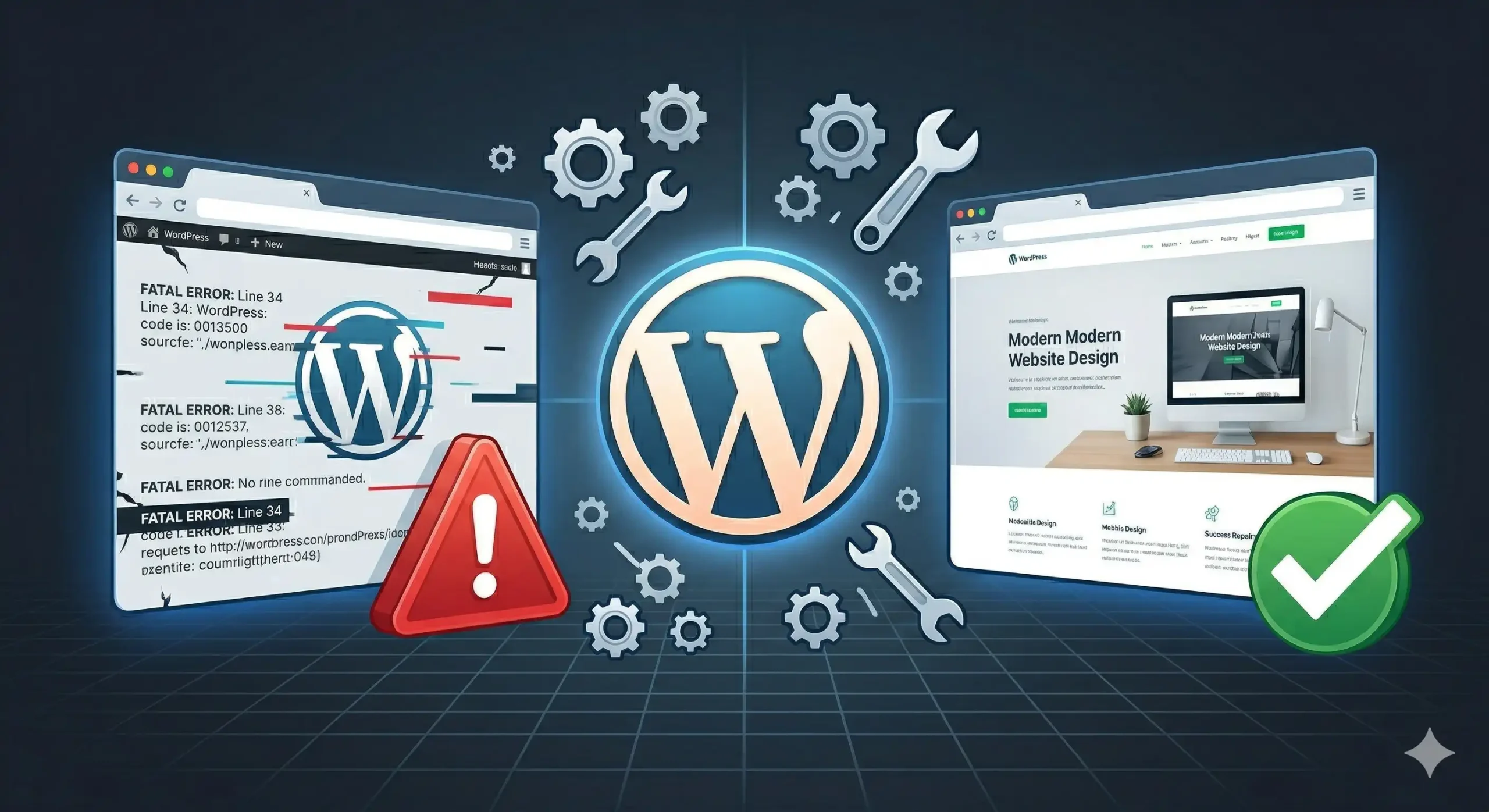 Services 6 wordpress issues